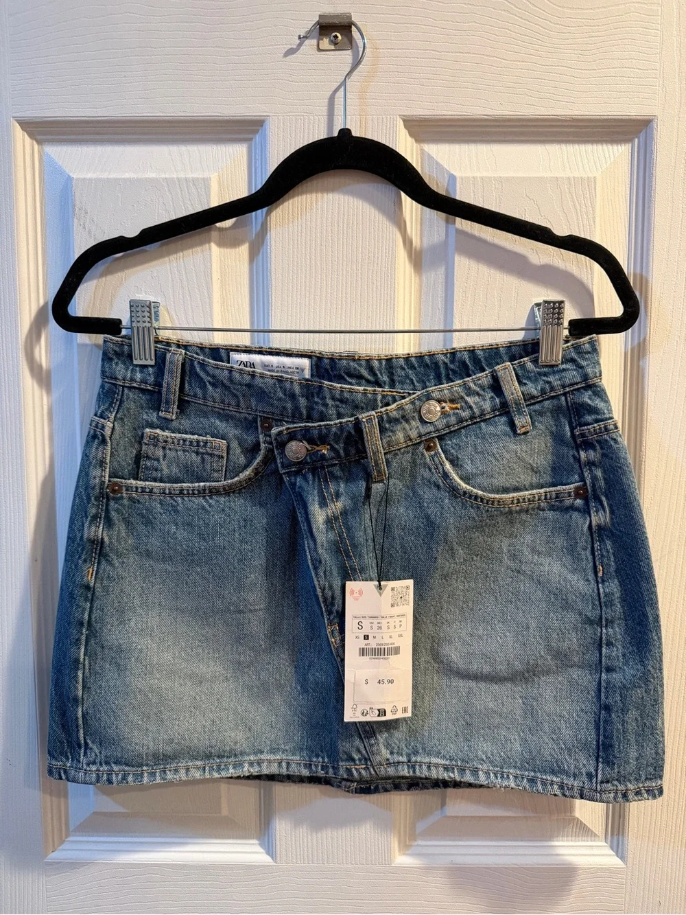 Zara TRF Denim Mini Skirt